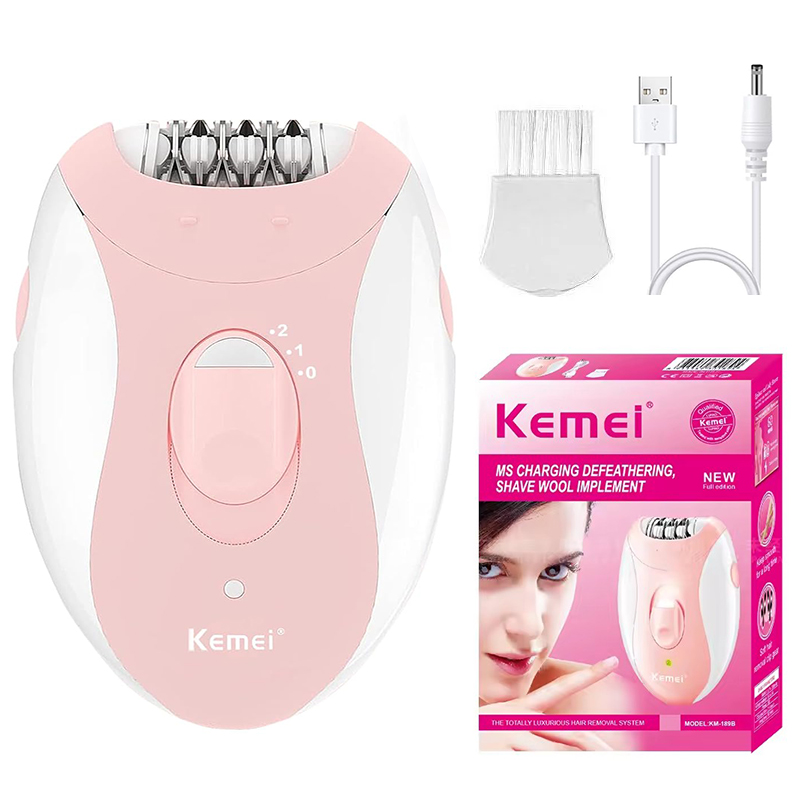 Rechargeable Women Epilator Smooth Hair Removal for Face, Body, Bikini, and Underarms