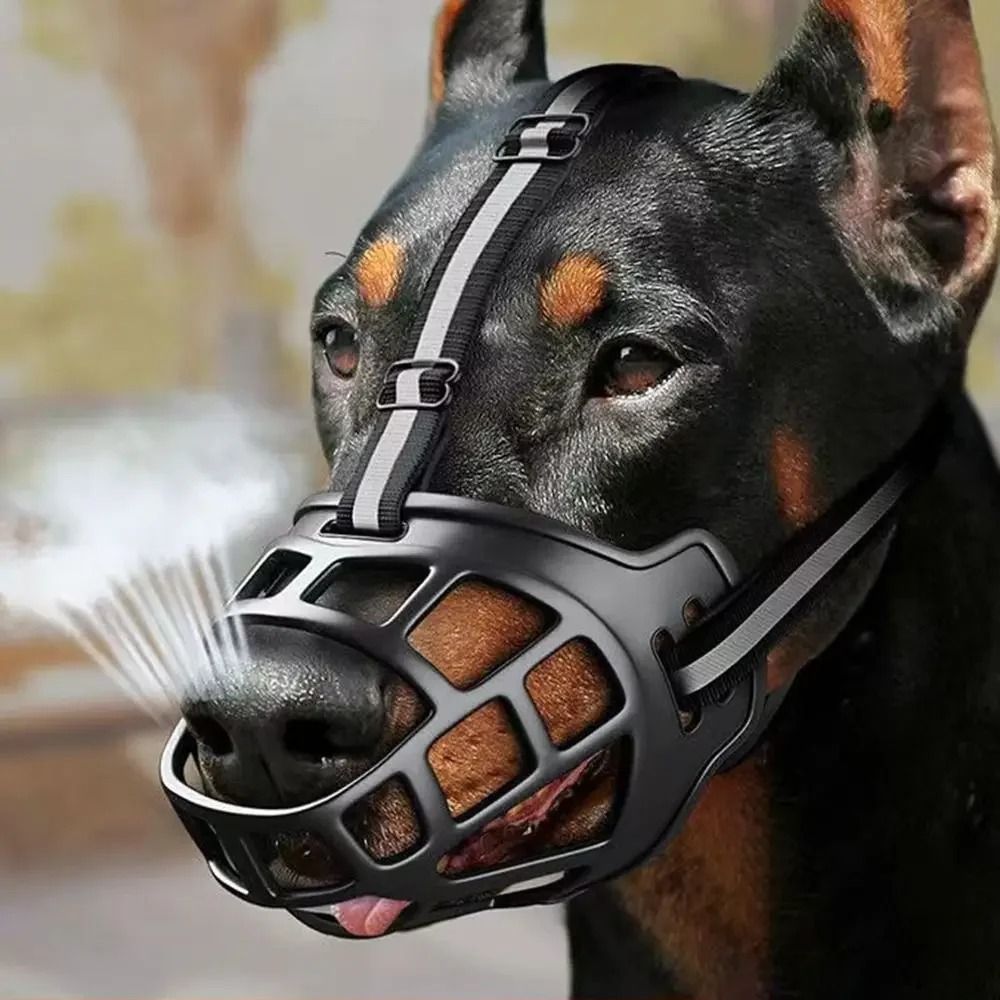 Adjustable Reflective Breathable Dog Muzzle