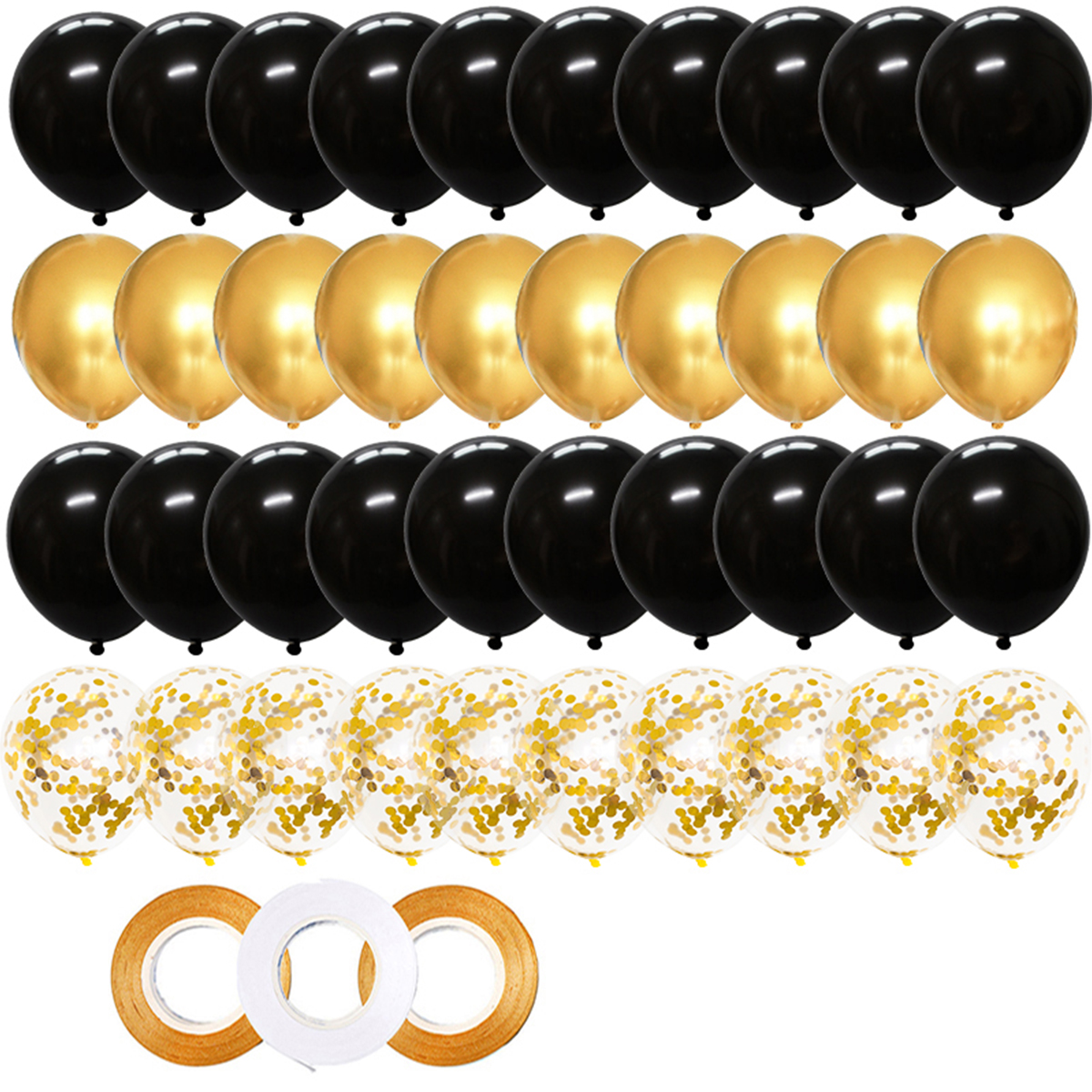 Confetti Latex Balloons for Birthday Party, Graduation, New Year Decorations for Adults