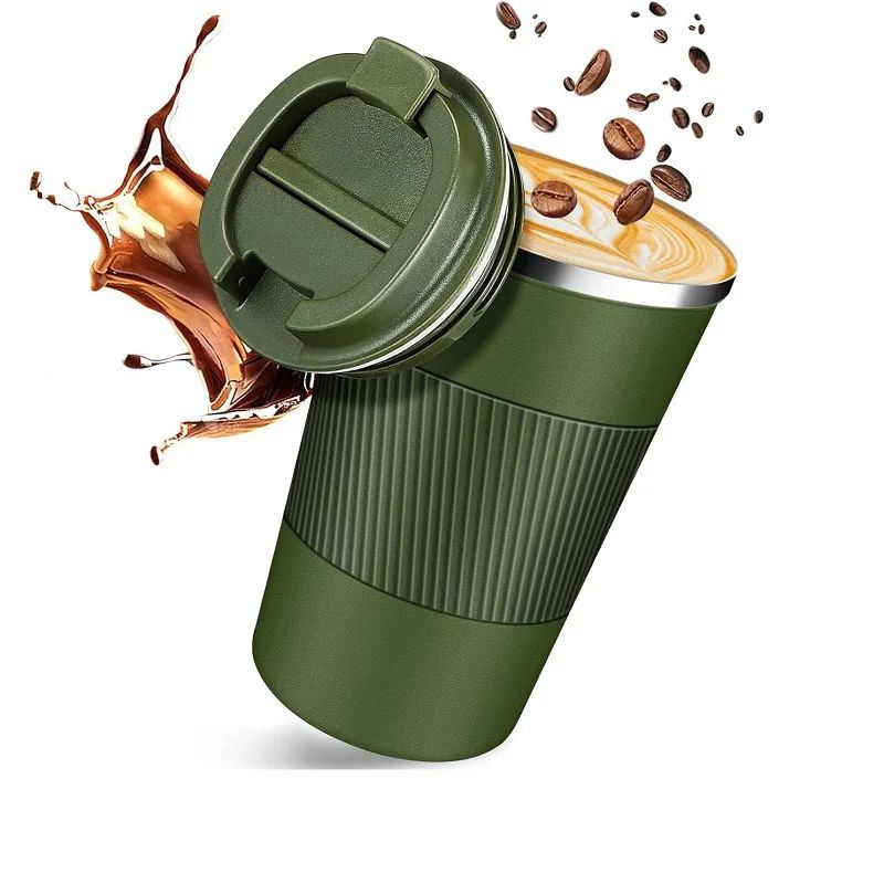 304 Stainless Steel Leakproof Travel Coffee Mug – Double Wall Insulated Thermal Bottle