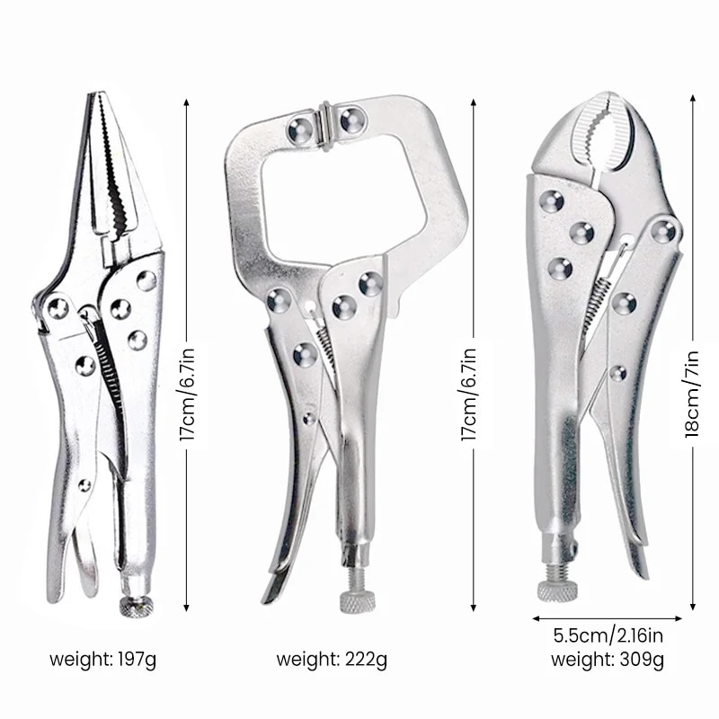 Multifunctional Pliers, Locking Pliers Carbon Steel, Anti Slip, Durable Manual Tool for Electricians, Maintenance Repair