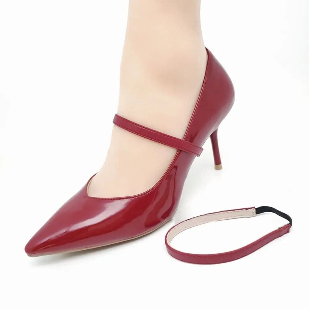 Adjustable Leather Heel Straps – Anti-Loose Detachable Shoe Straps for High Heels