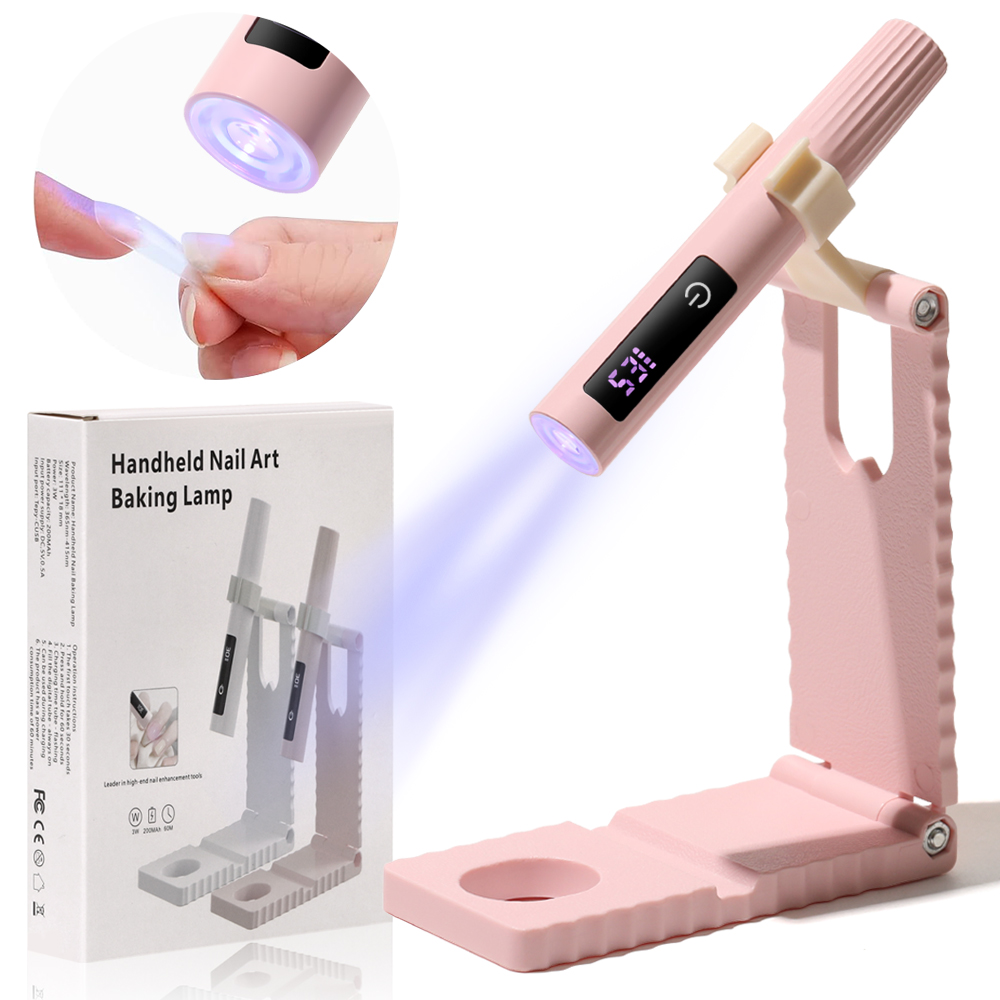 Rechargeable UV Nail Lamp Portable LED Gel Nail Dryer with Touch Timer