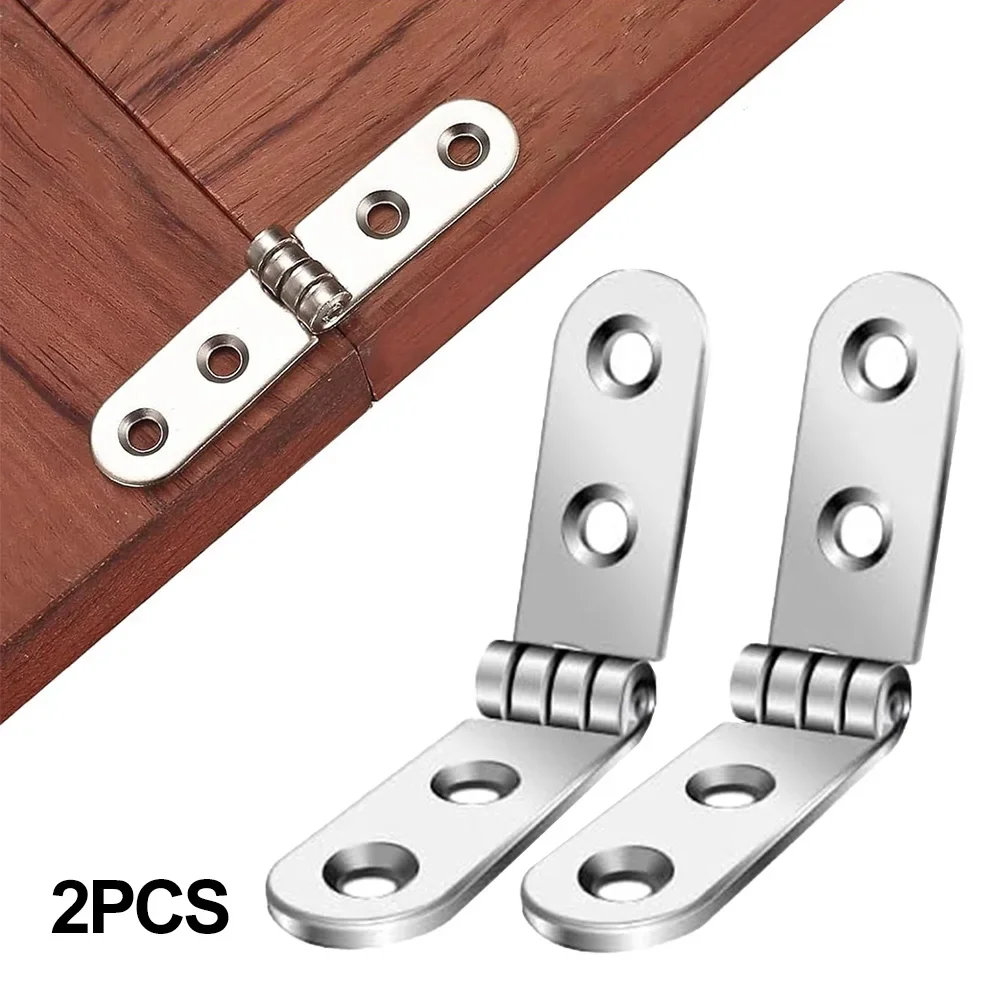 Foldable Hinges for Sewing Machine Cabinet Rounded Corner Buffer Hinge Furniture Hardware Set