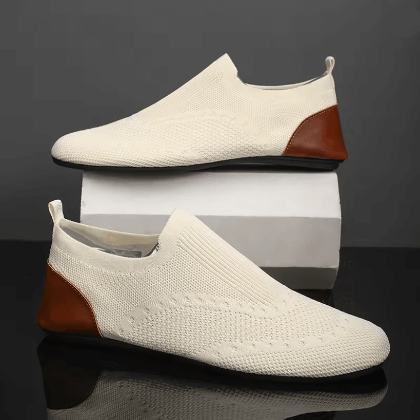 Mens Slip On Loafers Breathable Casual Walking Shoes with Soft Sole
