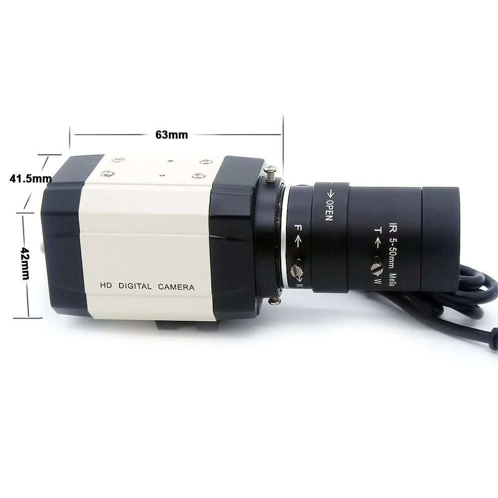 High Speed 4MP USB Webcam with Varifocal Zoom Lens Options