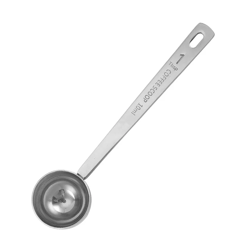 Stainless Steel Measuring Spoon with Scale, Powder Pressing Coffee Spoon, Household Seasoning Spoon, Durable Measuring