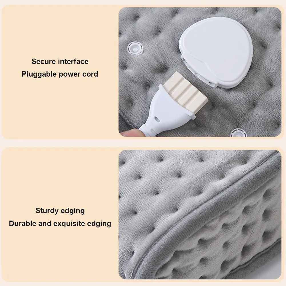 Electric Heated Foot Warmers Soft Feet Heating Pad, 9 Gear Adjustable Temperature Electric Shoe Heating Pad