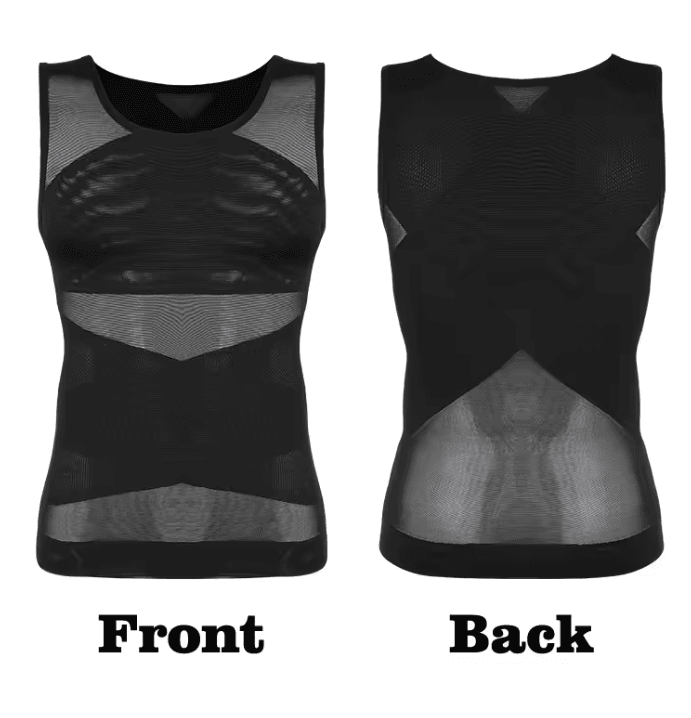 Mens Compression Shirt Slimming Undershirt Tummy Control Tank Top Shapewear