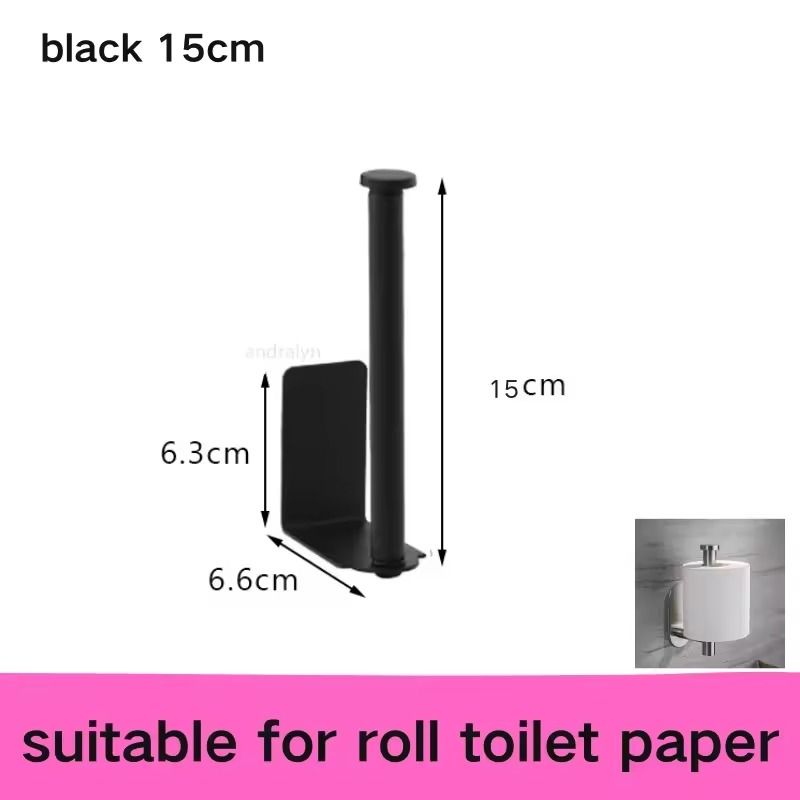 Stainless Steel Self-Adhesive Paper Towel Holder – No-Drill Toilet & Kitchen Roll Rack