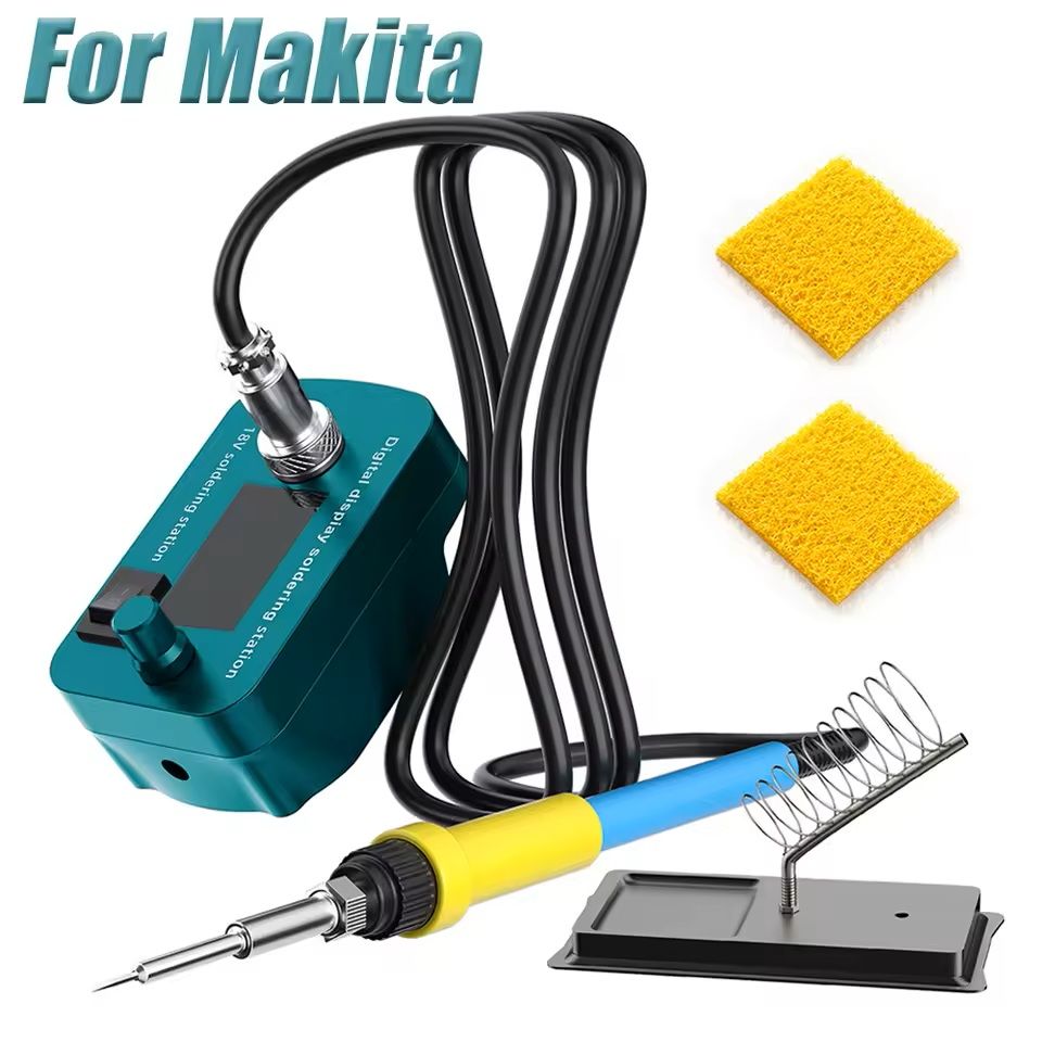 Cordless Soldering Iron Tool Station for 18V Battery Powered PCB and Welding Repair Projects