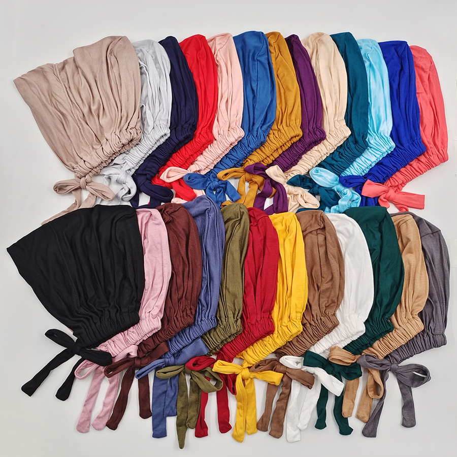 Women Soft Modal Inner Hijab Cap Islamic Underscarf Bonnet Turban Hat Headwrap Turbante Mujer Lightweight Breathable