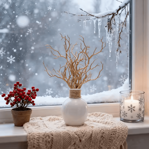 Gold Antler Branch Decor – Glitter Artificial Twigs for DIY Crafts & Holiday Styling