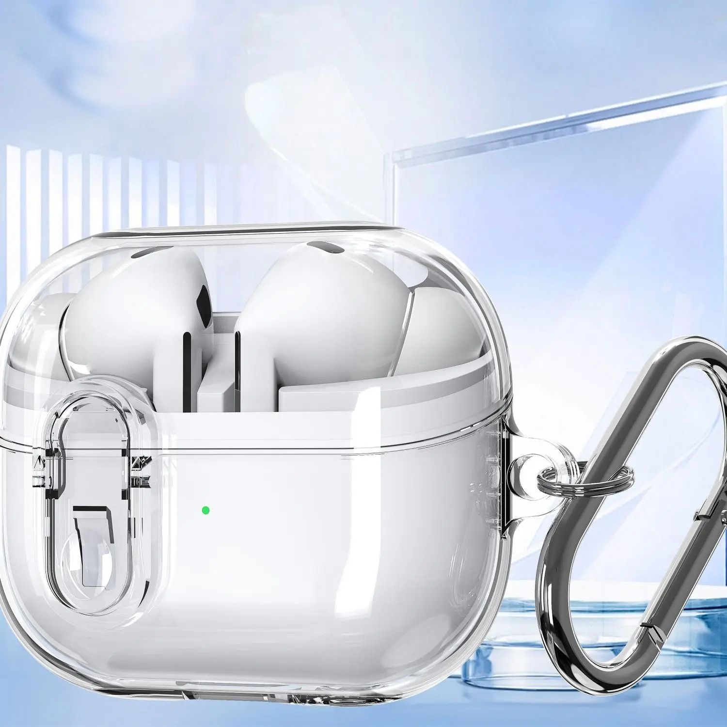 Transparent Security Lock Case for Galaxy Buds