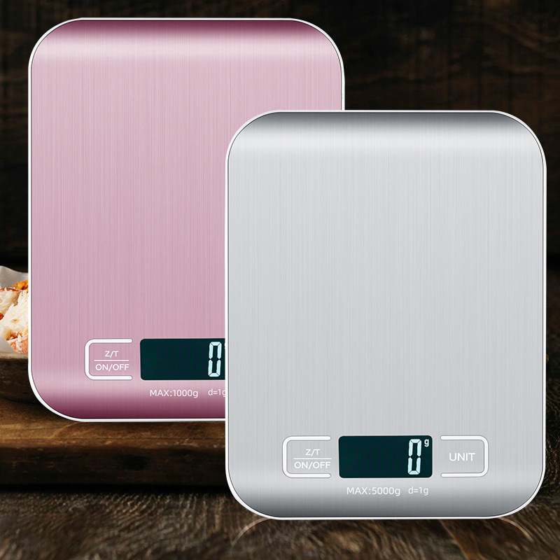 Digital Kitchen Scale Stainless Steel LCD Display for Precise Food, Jewelry, and Baking Weighing