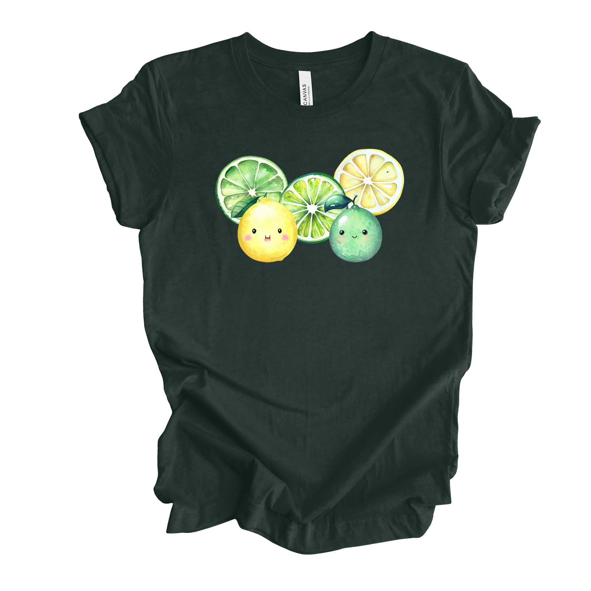 Lemon & Lime Tee Fun Citrus Fruits Unisex Shirt