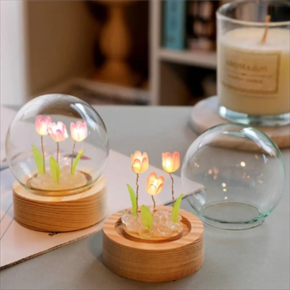 Tulip Night Light LED Floral Lamp for Bedroom Gift