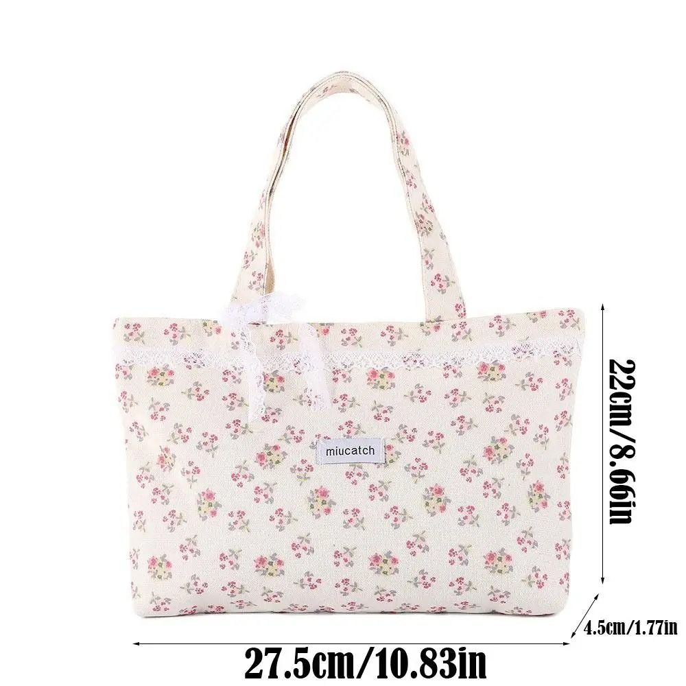 Aesthetic Lace Canvas Handbag