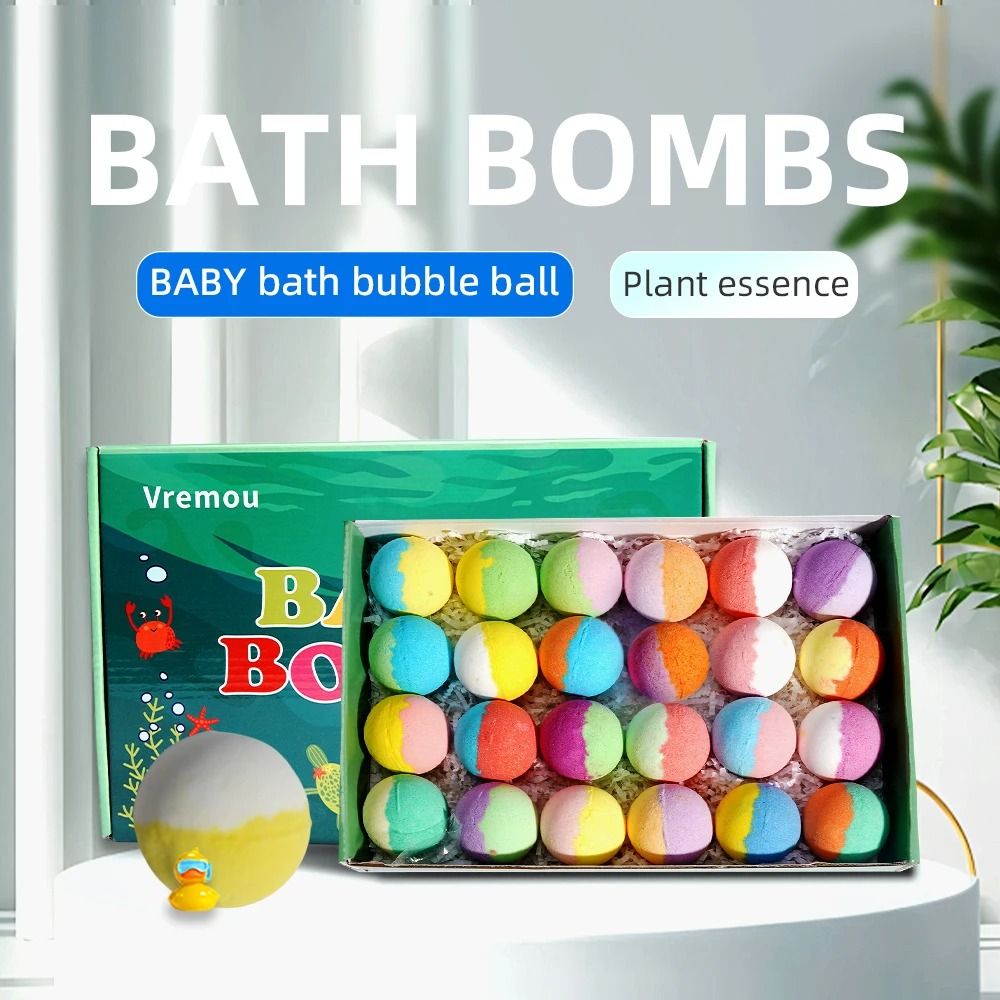 FizzFun Kids Bath Bombs with Surprise 24 Pack Gift Set