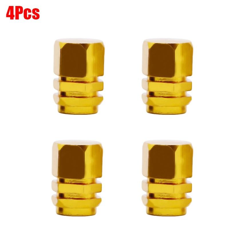 Aluminum Alloy Tire Valve Caps Waterproof Stem Covers for Cars and Motorcycles