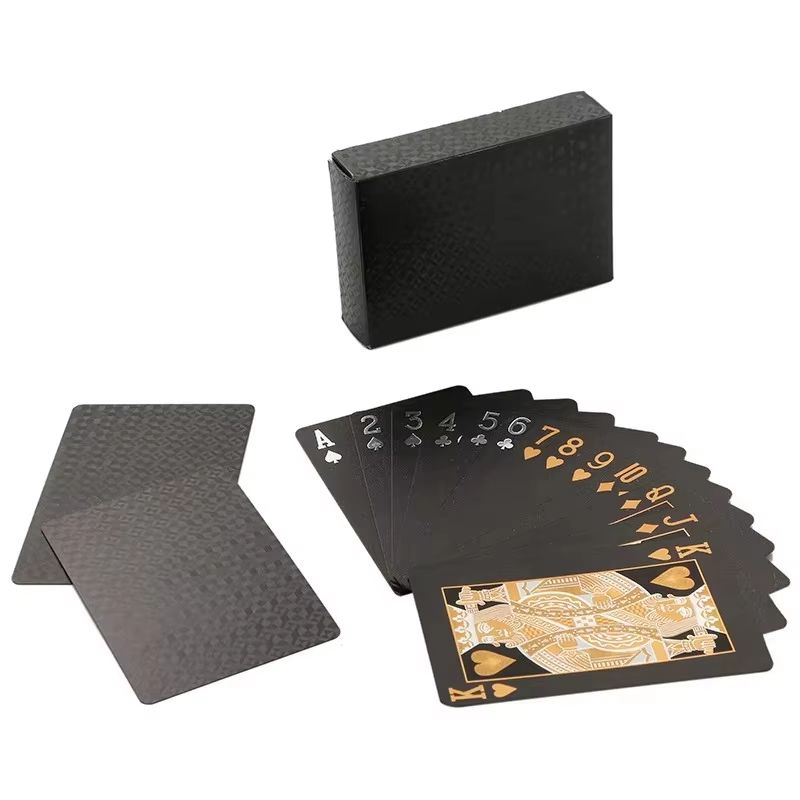 EuroGold Waterproof 24K Gold Foil luxury playing cards PVC Poker Deck