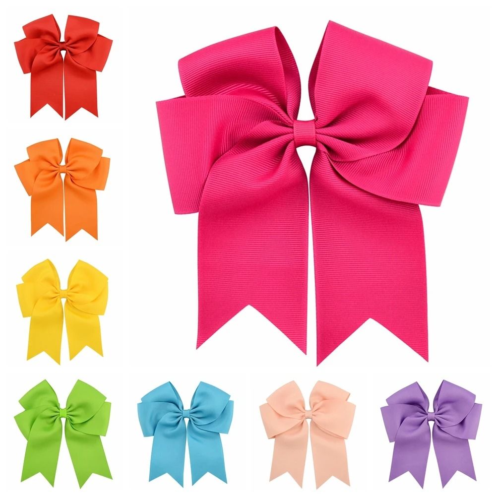 Colorful Grosgrain Ribbon Hair Bow Clip for Girls