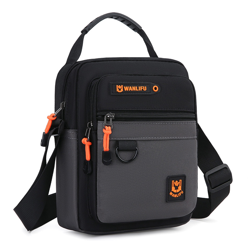 Stylish Lightweight Casual Mens Messenger Bag Durable Oxford Crossbody Shoulder Purse
