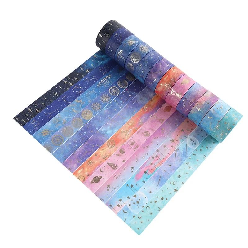 Celestial Starry Night Galaxy Washi Tape Set