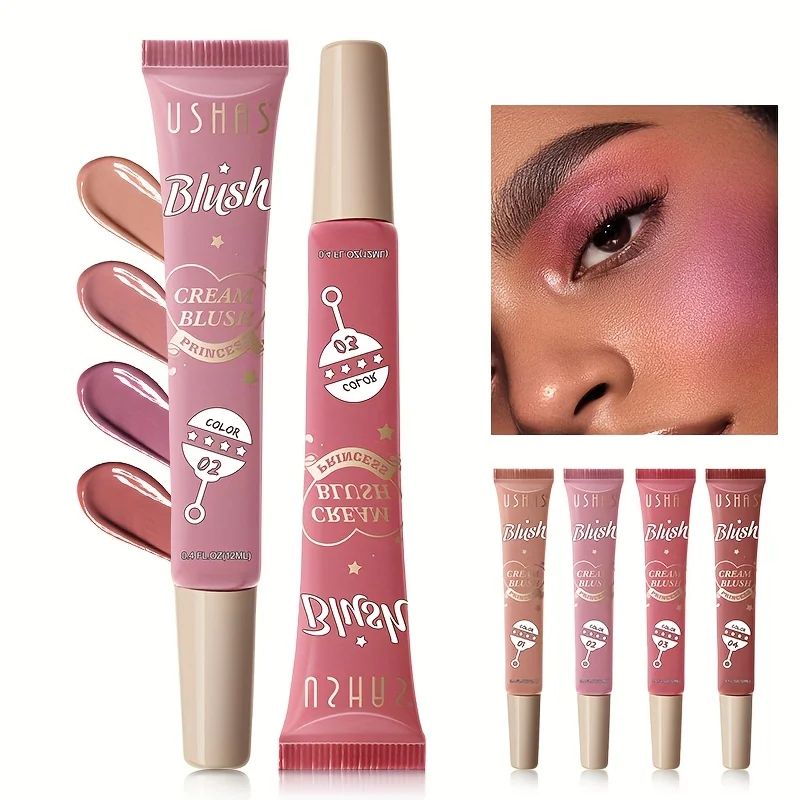 4 Color Liquid Blush Set Long Lasting Cream Blush Makeup