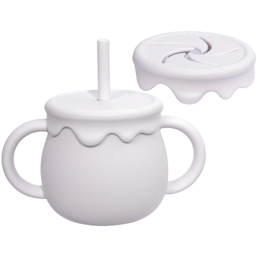 Bloom-Sip 2-in-1 Silicone Snack & Sippy Cup