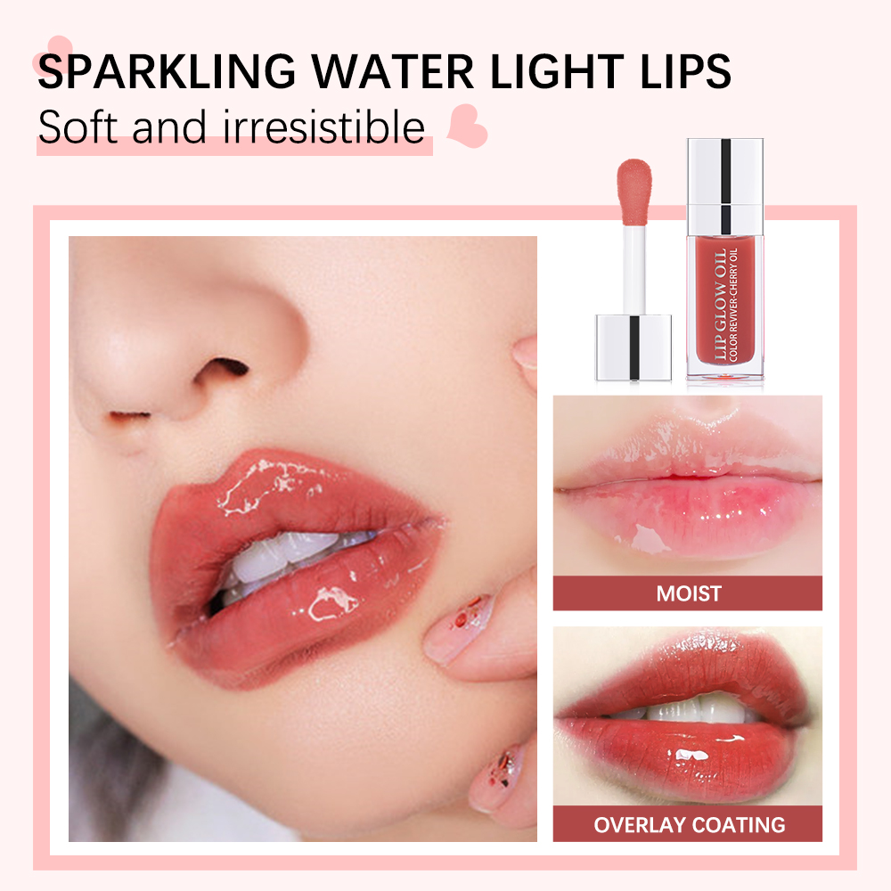 Crystal Jelly Moisturizing Lip Oil, Plumping Lip Gloss, Sexy Plump Lip Glow, Tinted Lip Plumper, Hydrating Shine