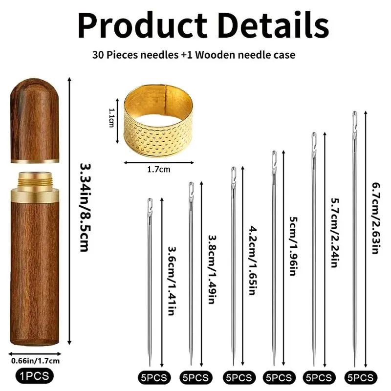 Self Threading Sewing Needles Set for Easy Stitching