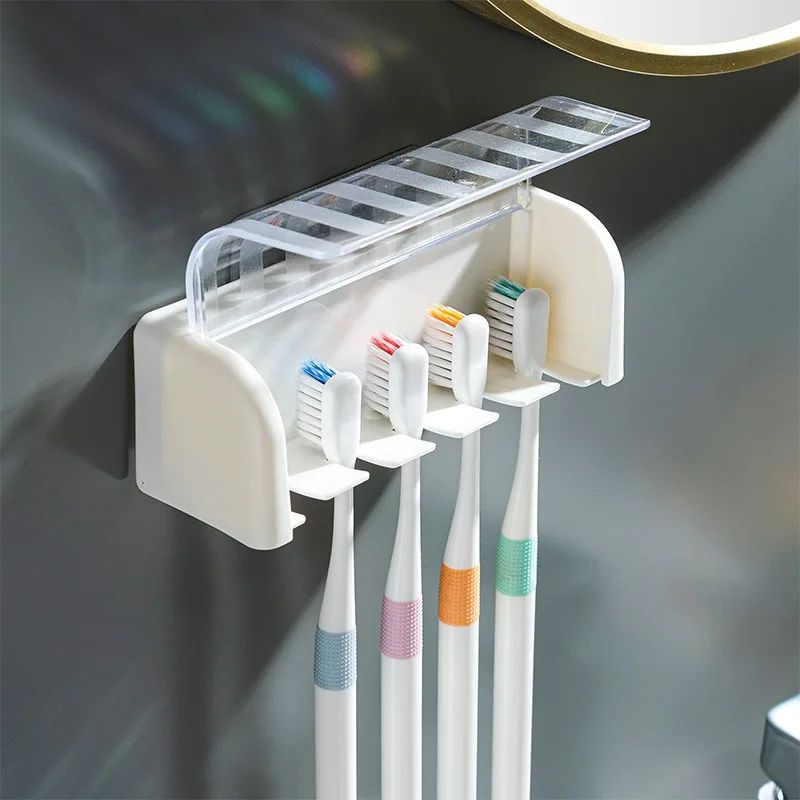 Punch-Free Toothbrush Holder with Cover