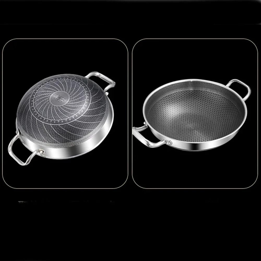 304 Stainless Steel Honeycomb Non Stick Soup Pot with Lid