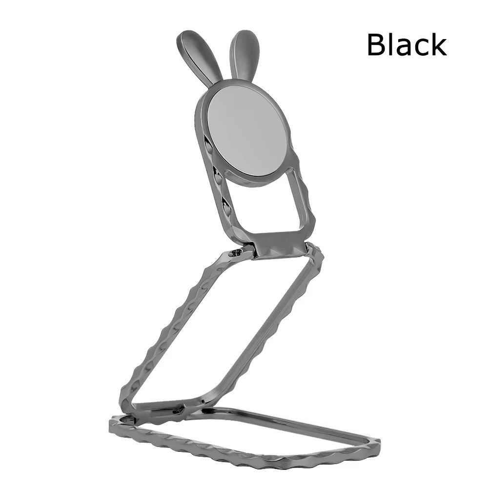 360° Rotating Foldable Phone Stand with Ultra-Thin Metal Ring Holder and Multi-Angle Kickstand