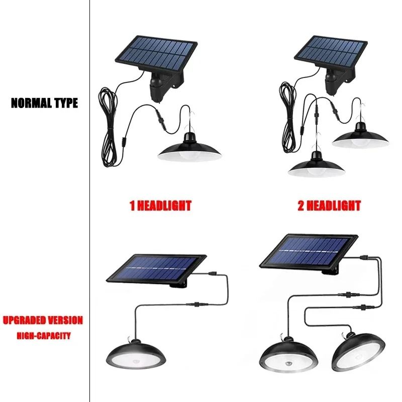 Solar Pendant Lamp Waterproof Chandelier