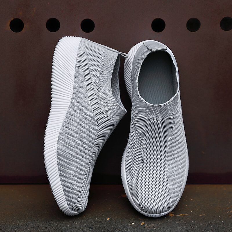 Women Vulcanized Shoes Slip On Sneakers, High Quality Loafers Flats for Walking, Plus Size 42 Casual Comfort Shoes