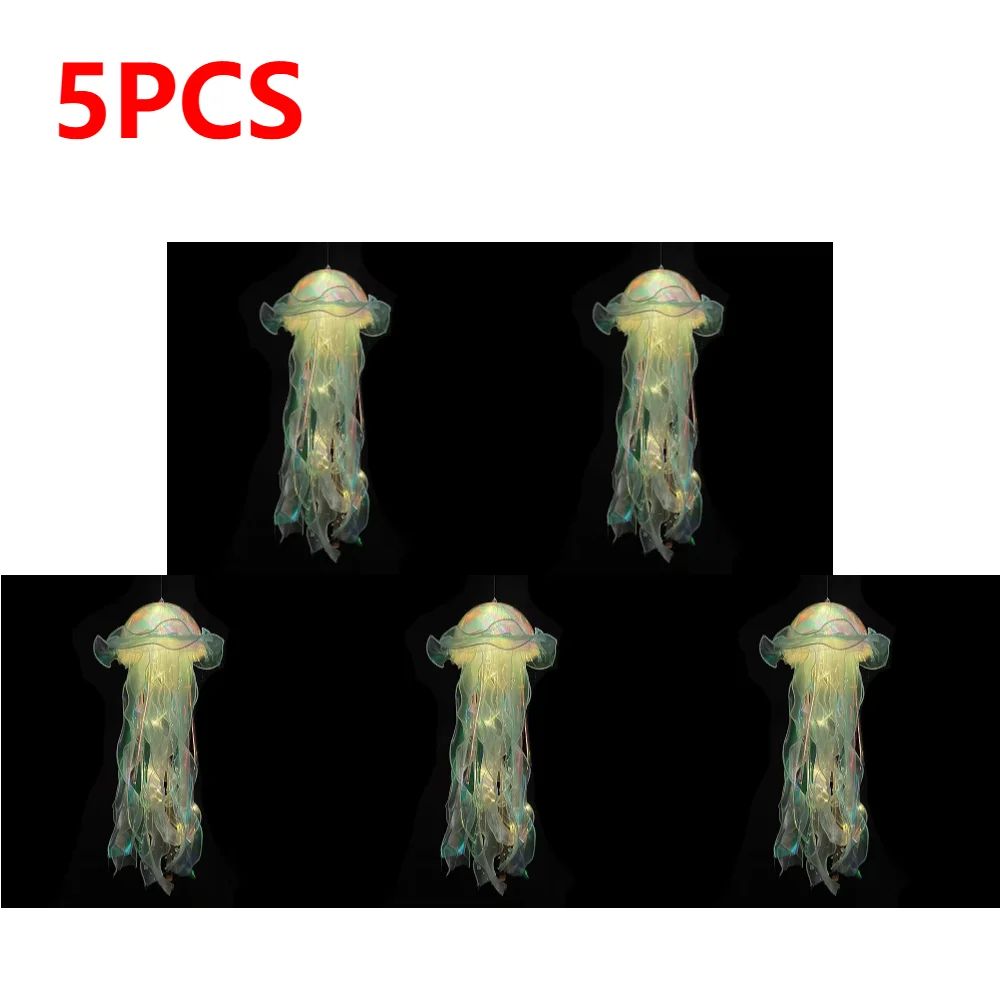 DIY Jellyfish Hanging LED Ceiling Lamp