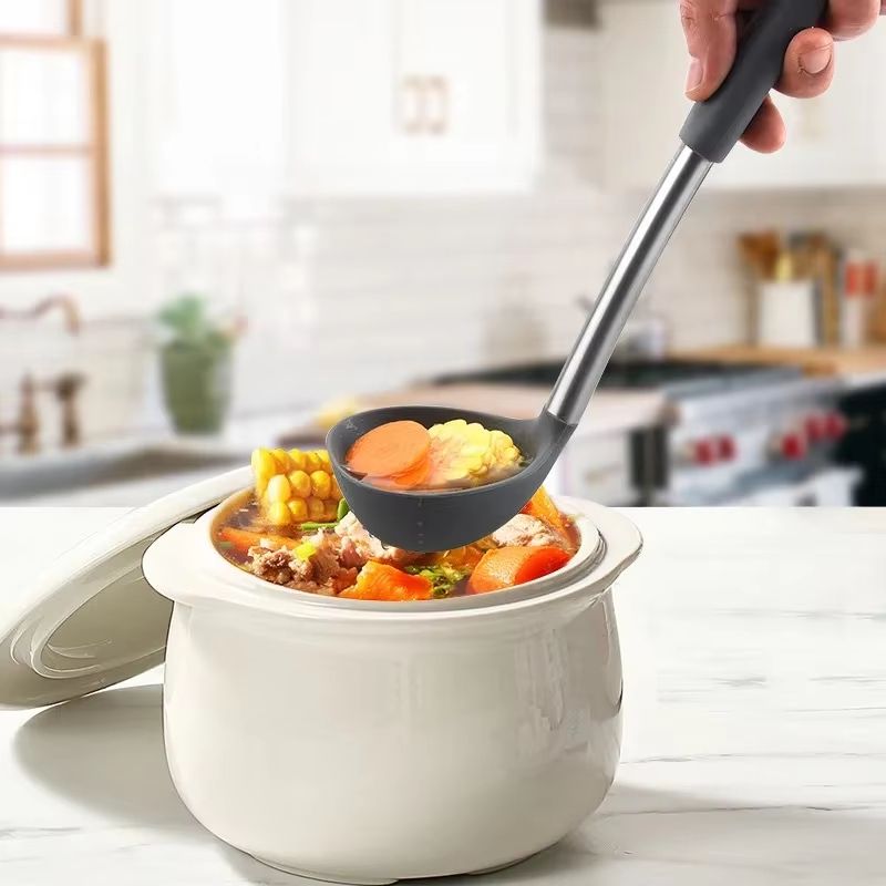 12-Piece 360° Rotating Base Silicone Kitchen Utensil Set Heat-Resistant Non-Toxic Cooking and Baking Tools