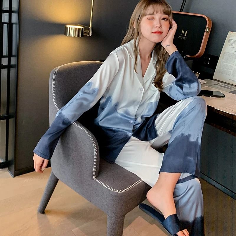 Midnight Silk Luxe Satin Couples Sleepwear