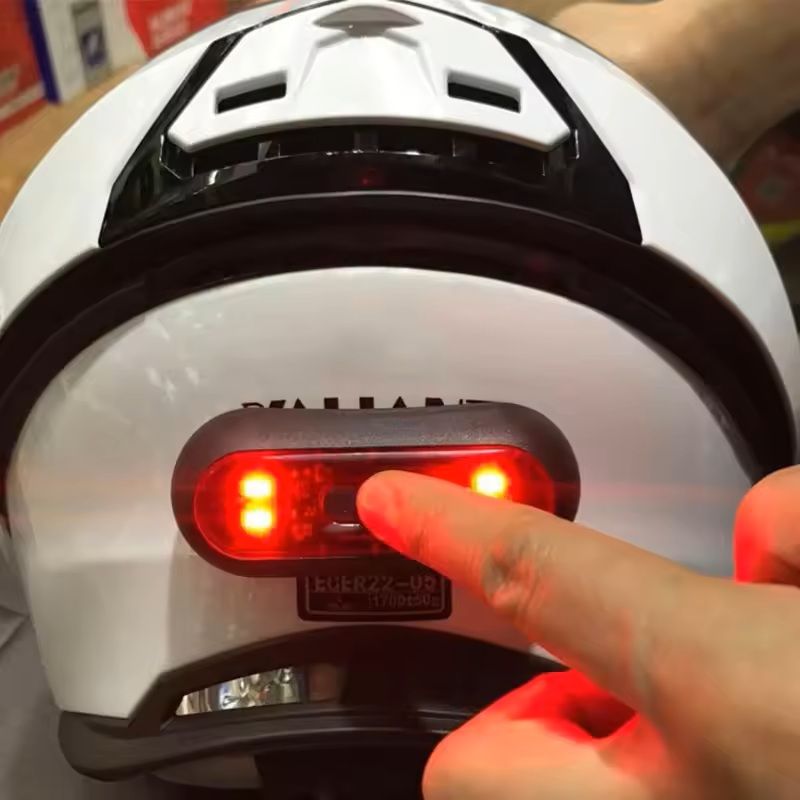 Rechargeable Helmet LED Taillight Waterproof Safety Signal Lamp