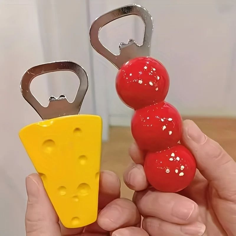 Magnetic Bottle Opener With Sugar Gourd And Cheese Design