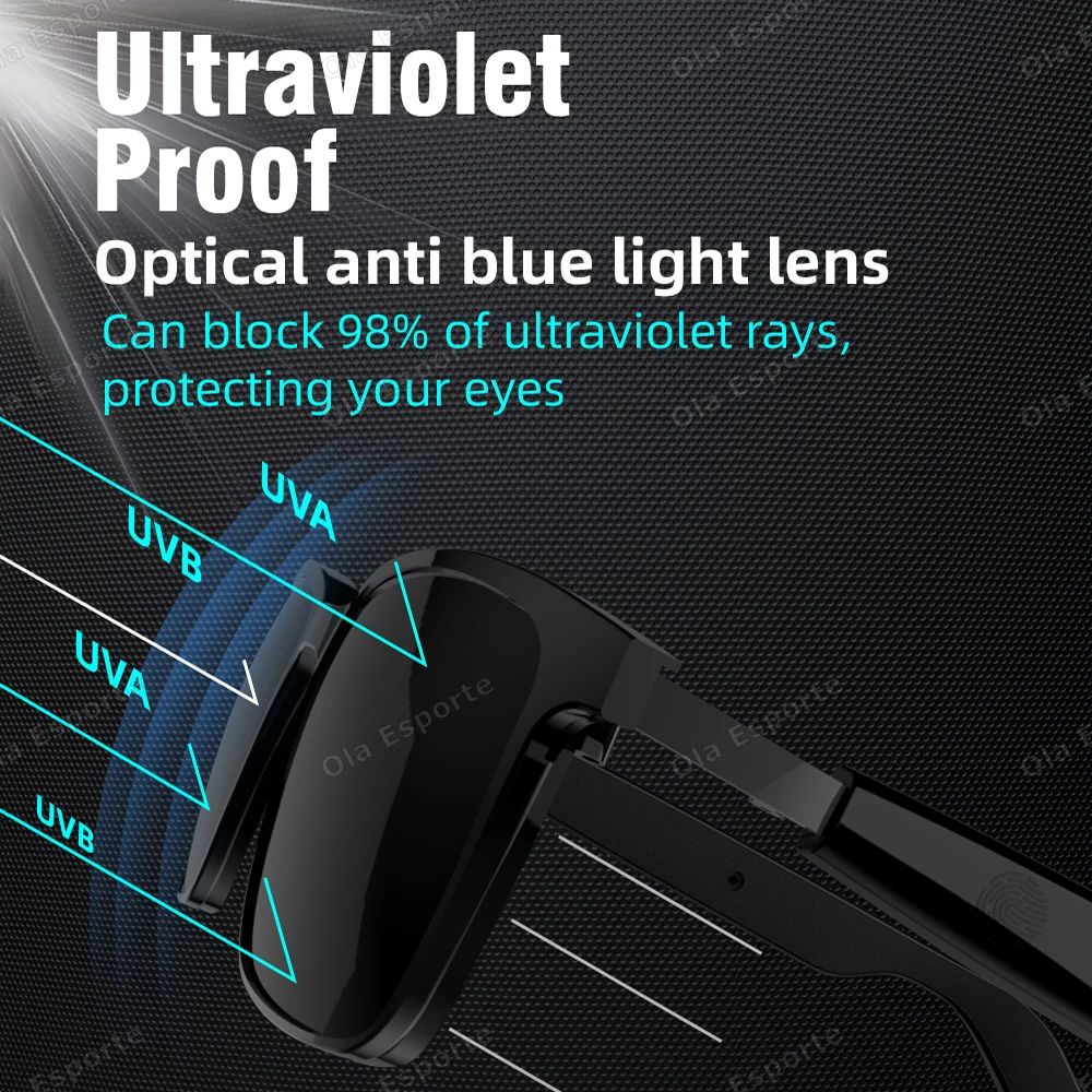 2 in 1 Magnetic Smart Glasses Bluetooth Audio UV Protection Sunglasses