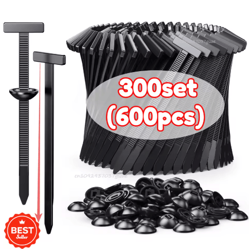 Self-Locking Universal Nylon Cable Ties with Buckle & Pin