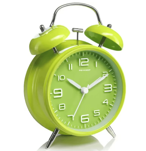 ClassicRing 4-Inch Twin Bell Loud Alarm Clock with Backlight