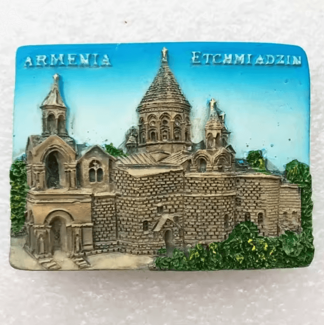 Baku 3D Resin Fridge Magnet Souvenir – Azerbaijan Travel Keepsake Collection