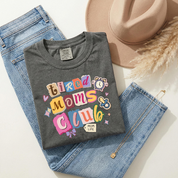 Tired Moms Club Comfort Colors Shirt Mothers Day Gift