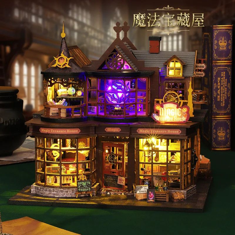 Princess Bedroom DIY Miniature Dollhouse Kit Handmade Wooden Room with Furniture