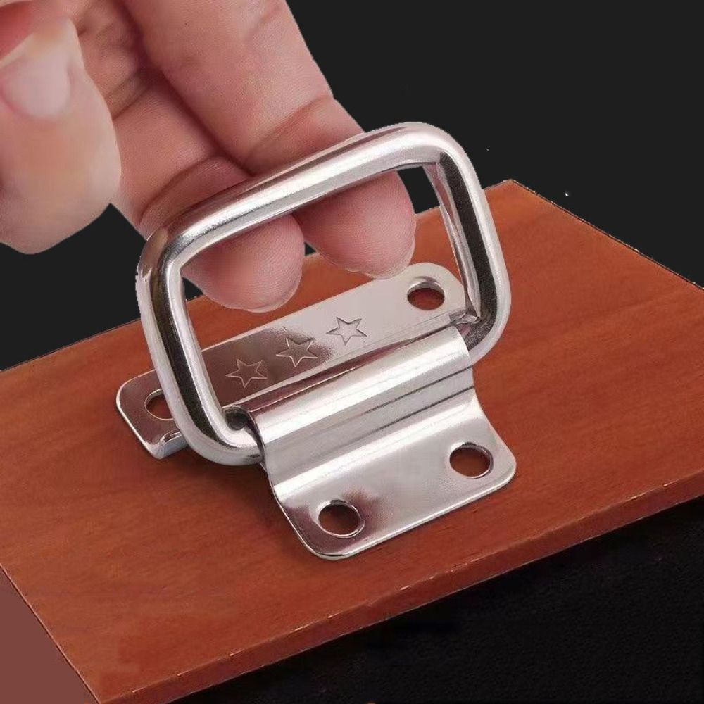 Stainless Steel Folding Cabinet Handle for Drawers Wooden Boxes and Furniture