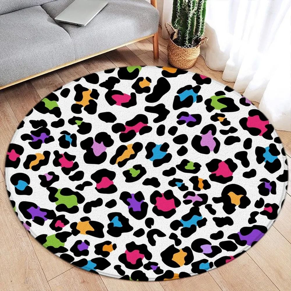 Exotic Narrative Textile – High-Definition Leopard Print Architectural Rug